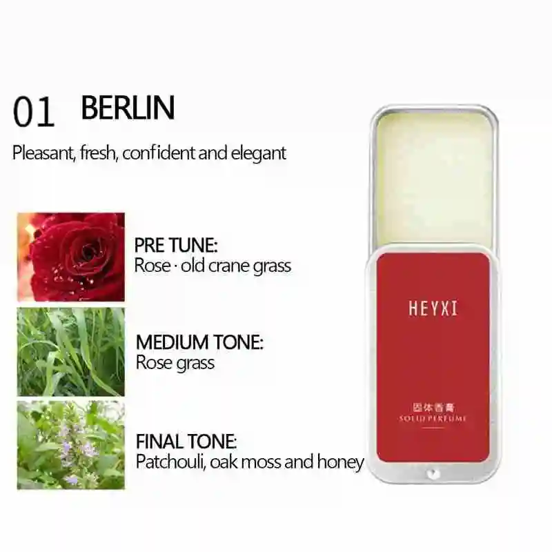 

Solid Perfume Portable Balm For Lady Mild Long Lasting Aroma Deodorant Balm Fragrances Body Antiperspirant