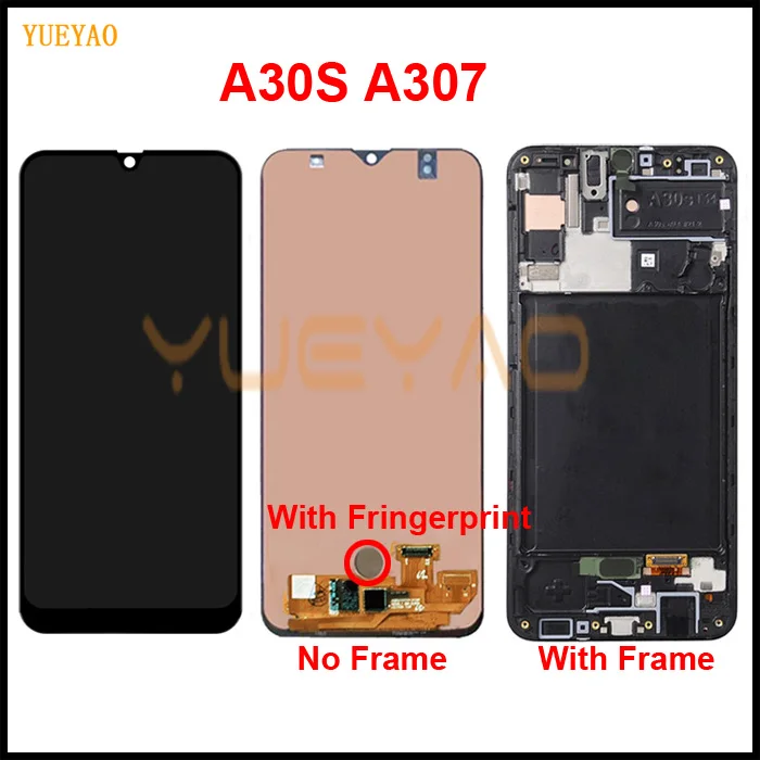 ЖК-дисплей 100% дюйма для Samsung Galaxy A30s/A307F/A307/A307FN/A307A экран с дигитайзером в сборе