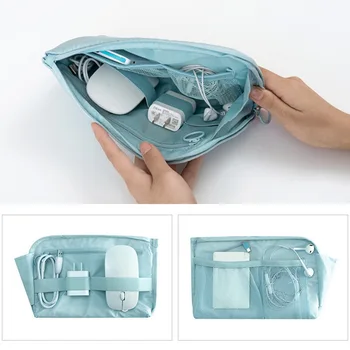 

Travel Storage Portable Digital Accessories Gadget Devices Organizer USB Cable Charger Storage Case Travel Cable Organizer Bag
