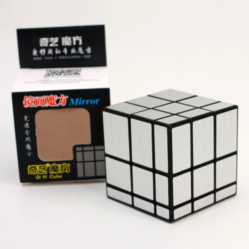 Новинка QiYi 3x3x3 зеркальные блоки магический куб головоломка соревнование