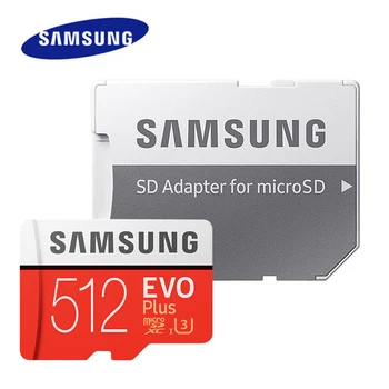 

SAMSUNG EVO Plus Microsd Card 32GB 64GB 128GB 256GB 512GB 100Mb/s C10 U1/U3 Memory Card Micro SD Card Flash TF Card SDHC SDXC