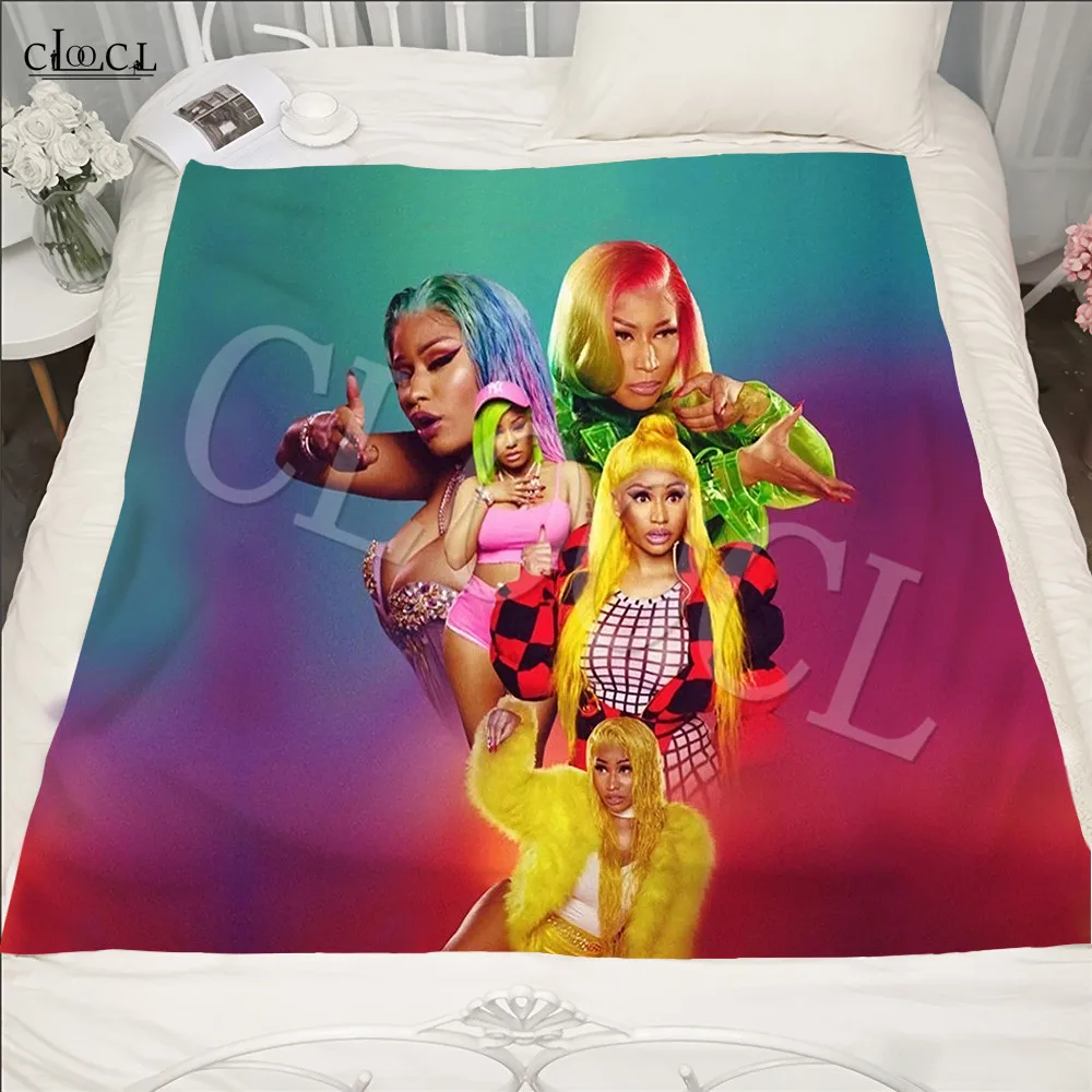 Nicki Minaj пушистое утяжеленное одеяло для путешествий, постельное белье с 3D принтом, покрывало для женщин и мужчин, плюшевое одеяло, декоративное одеяло для дивана