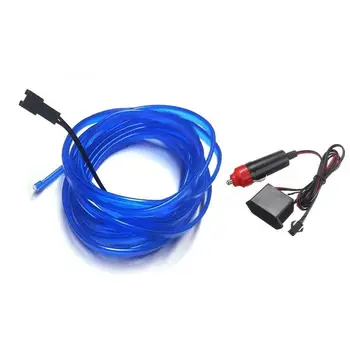 

3m Car Led Atmosphere Light Strip Flexible Car Interior Neon Decorative Lamp Strip Waterproof Car Dashboard Led Cold Light Strip