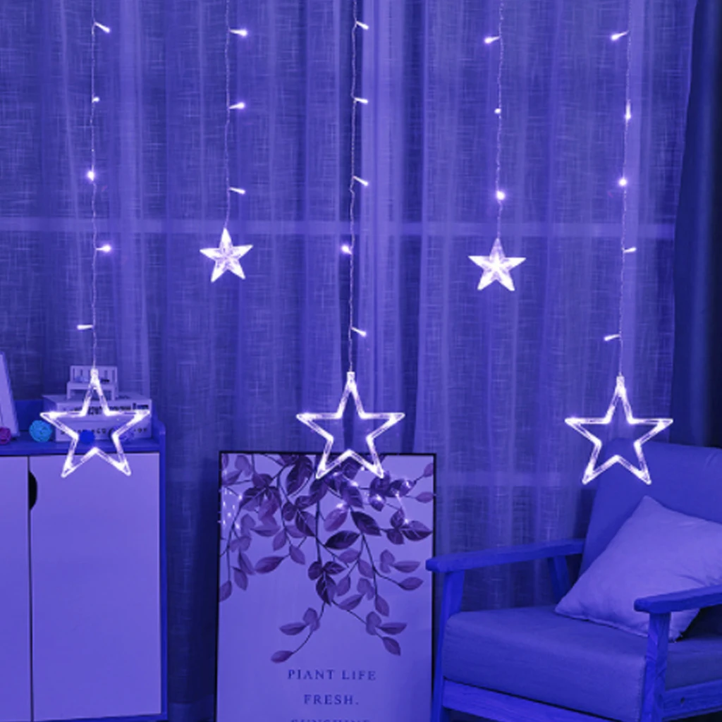 

2.5M Leds Star Shaped LED Fairy String Lights Battery Operated Holiday Christmas Party Wedding Decoration Fairy Lights J27