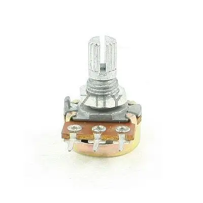 

1K ohm 3-Pin 6mm Split Knurled Shaft Rotary Linear Taper Potentiometers