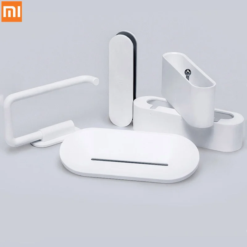 Xiaomi Mijia HL 5 в 1 коробка для хранения мыло крючок для зубных щеток держатель телефона для ванная душевая инструменты