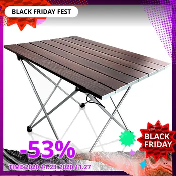 

Folding Table Foldable Portable Camping Hiking Desk Traveling Outdoor Picnic Table Ultra-Light Al Alloy Small Large Size