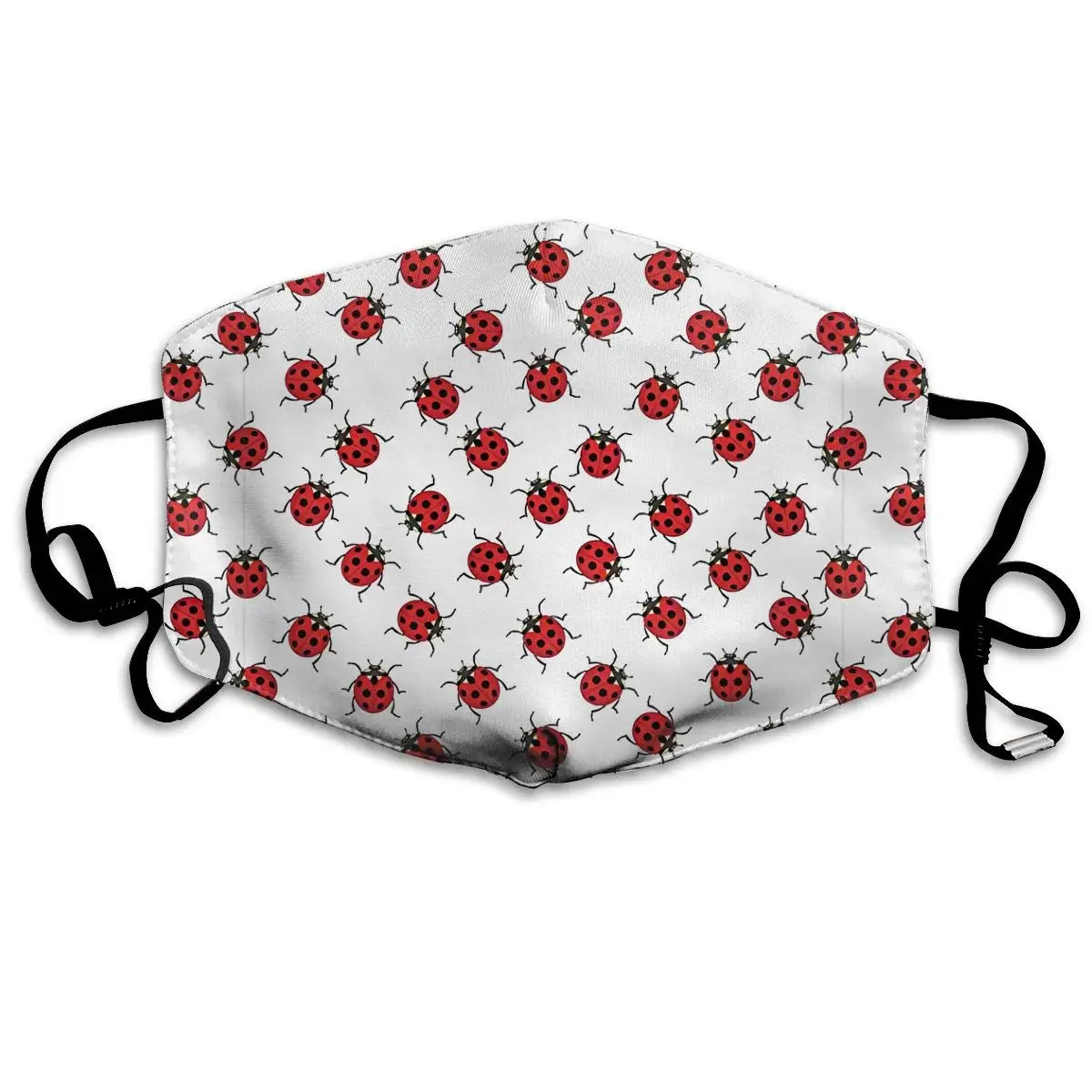 

Ladybugs Pattern Bunch Bugs Washable Reusable Mask, Cotton Anti Dust Half Face Mouth Mask For Kids Teens Men Women With