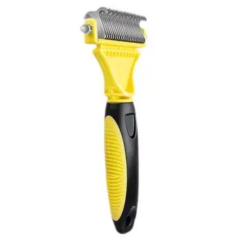 

Open Knot Comb Stainless Steel Double-sided Pet Comb Cat and Dog Massage Comb Hair Removal Brush Pet Supplies for Home Shop