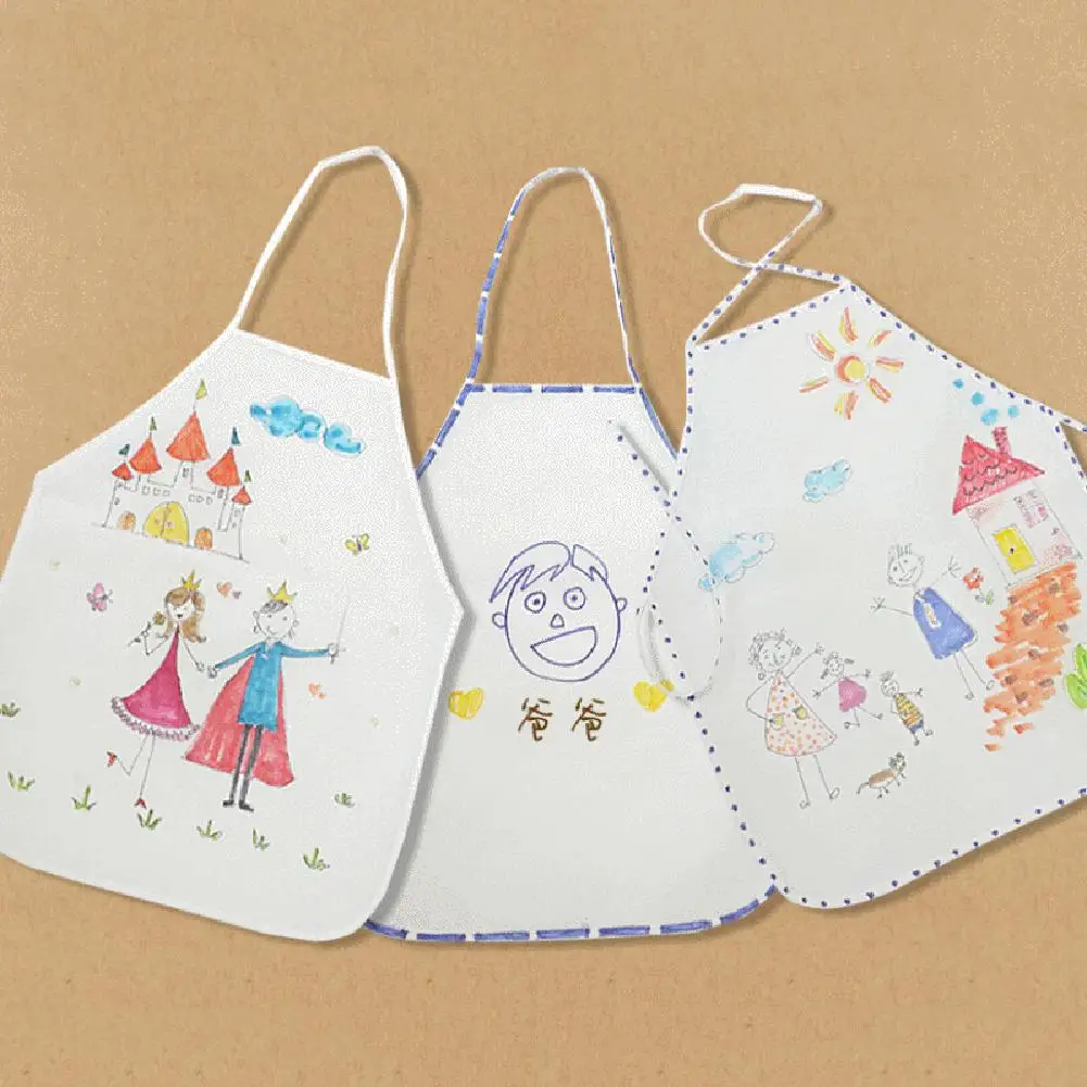 

10Pcs/Set Kid Non-woven Disposable Stain-proof Sleeveless Painting Drawing Apron Learning & Education Drawing Toys