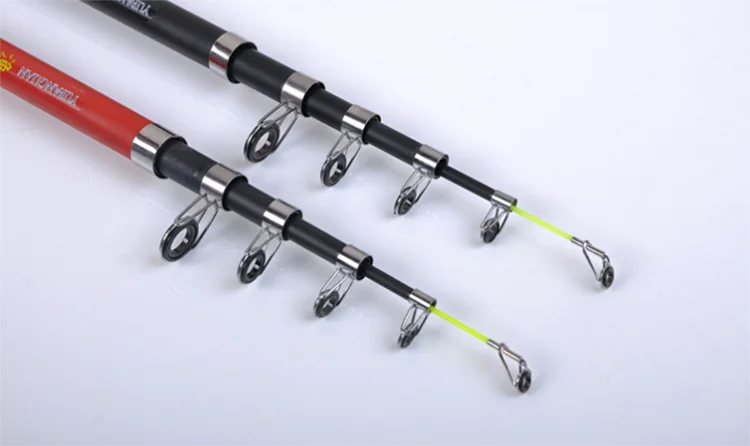 2.1m-3.6m Lure Weight Ultralight Fishing Rod Black Red FRP Travel Fish Rock Carp Feeder Rod Hard Stream Pole Portable Rod