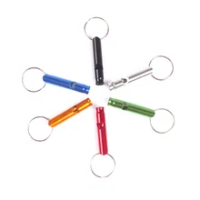 Алюминиевый сплав маленький свисток выживания свисток Открытый выживания свисток выживания инструмент