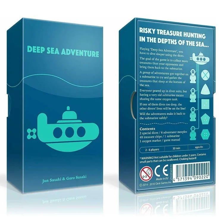 Deep Sea Adventure все английские, держатель карточек настольных игр Вечерние игры