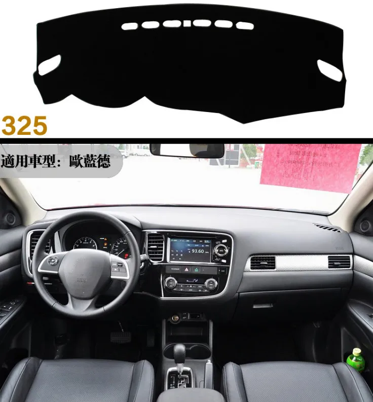 

Car dashboard Avoid light pad Instrument platform desk cover Mats Carpets For Mitsubishi Outlander 2013 2014 2015 2016 2017 2018