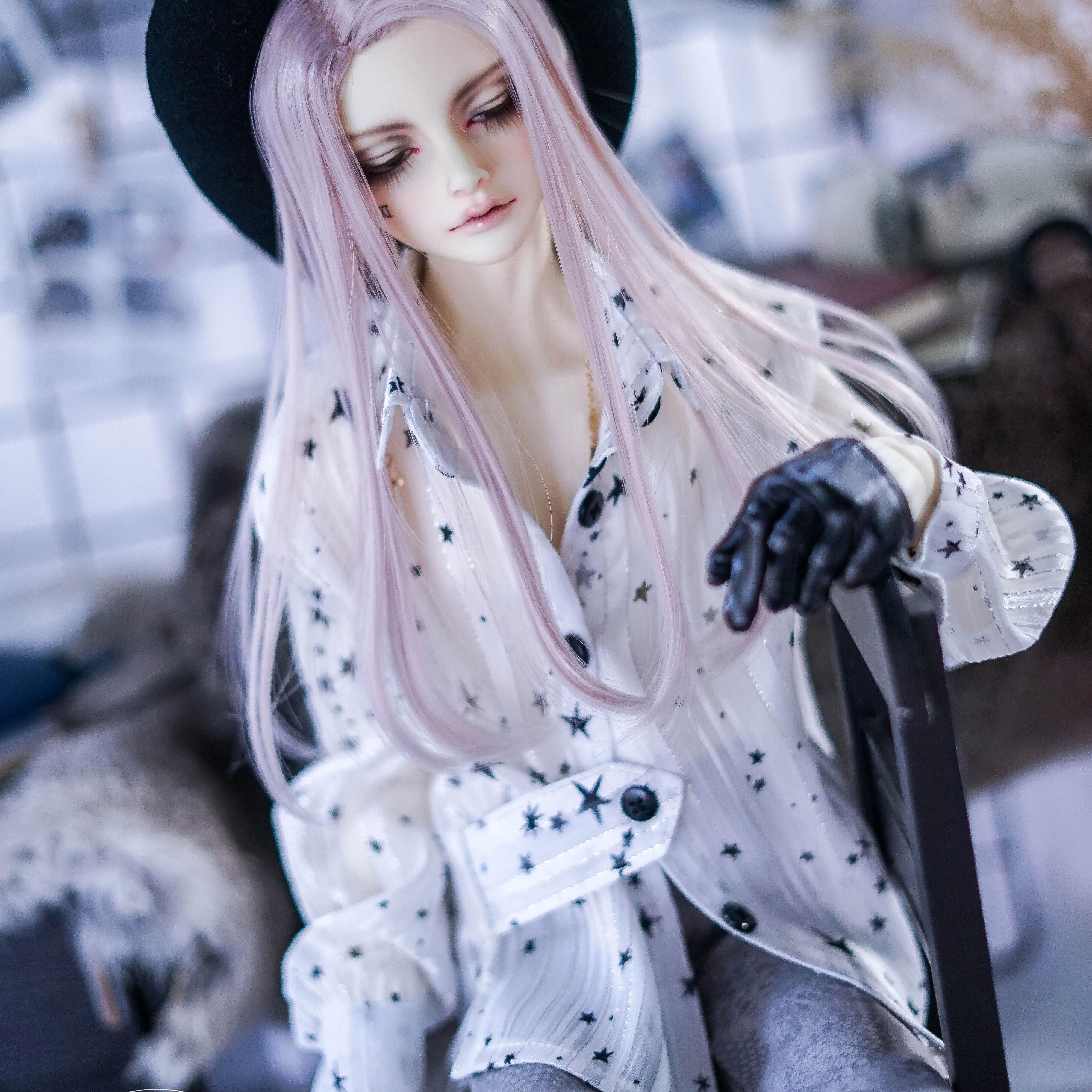 Новинка 1 шт . Одежда для куклы Bjd рубашка с длинными рукавами шифоновая со