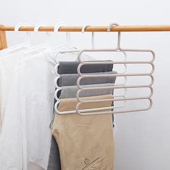 

1pcs 5 Layers Hangers MultiFunctional Clothes Hangers Pants Storage Hangers Cloth Rack Multilayer Storage Cloth Hanger 1pcs