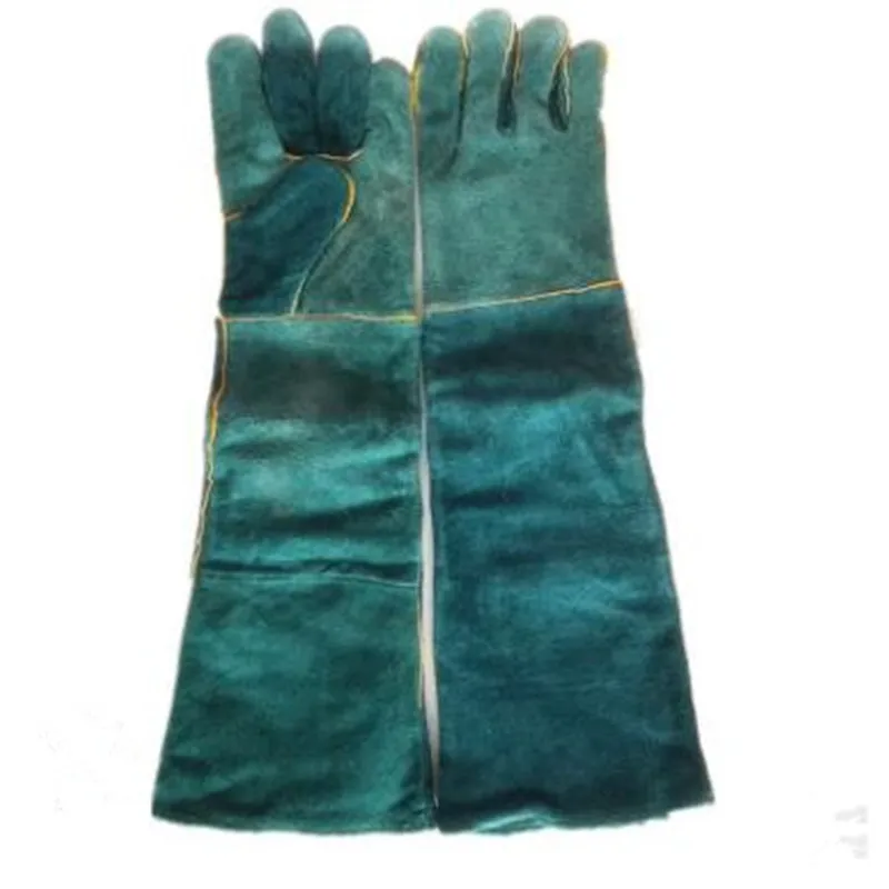 

60CM Labor Protection Leather Welding Gloves Extended Wear-Resistant Labor Protection Gloves Welding Labor Work Gloves