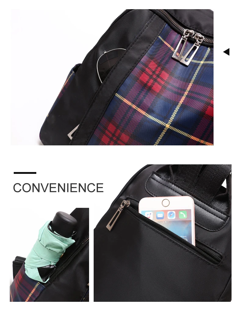 High Capacity Women Backpack Waterproof Oxford Women Backpack School Bag Zipper For Teenagers Girls Multifunctional New Backpack