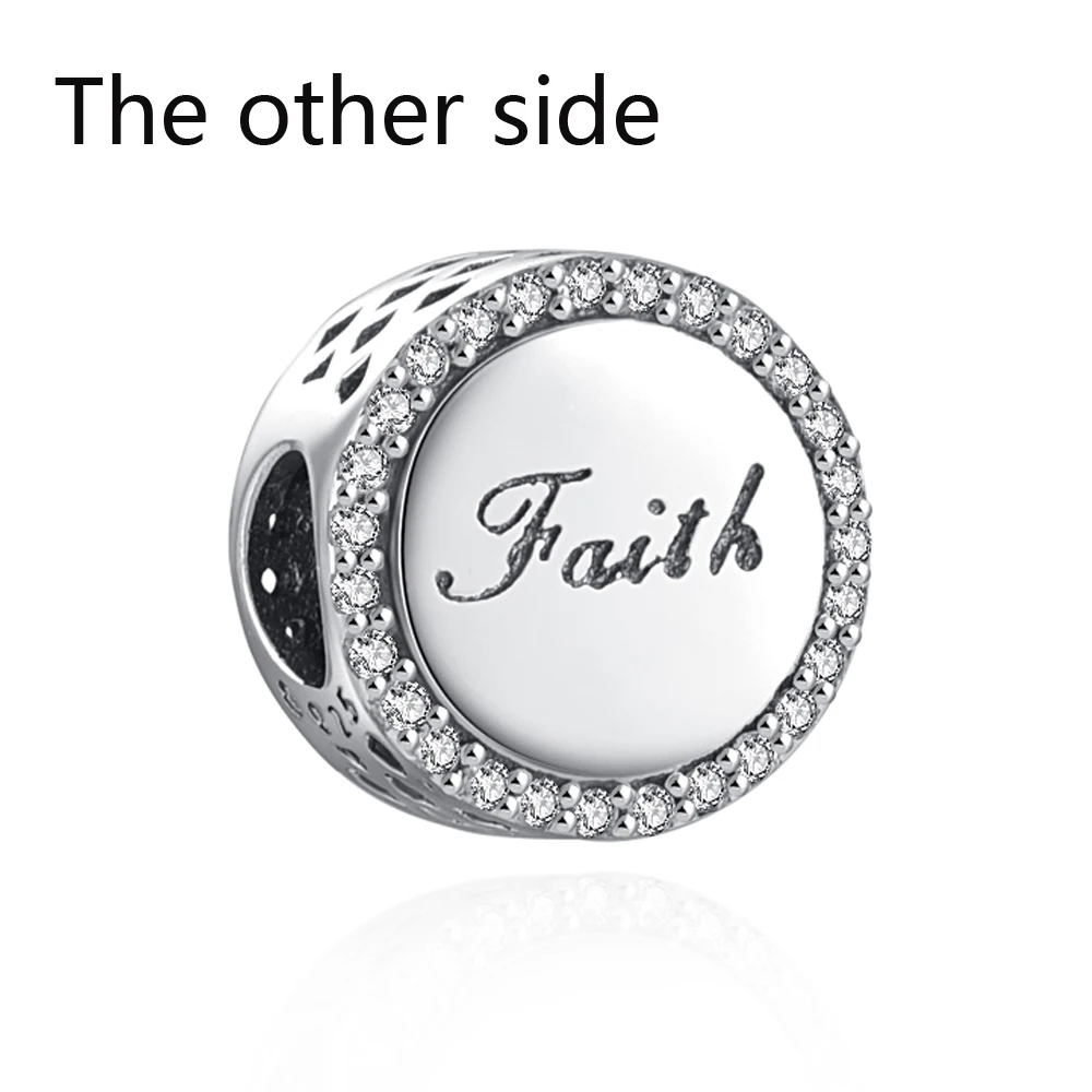 새로운 성경 십자가 천사 예수 신  매달려 구슬 맞춤 펜던트 원래 팔찌 매력 비즈 여성 DIY 쥬얼리