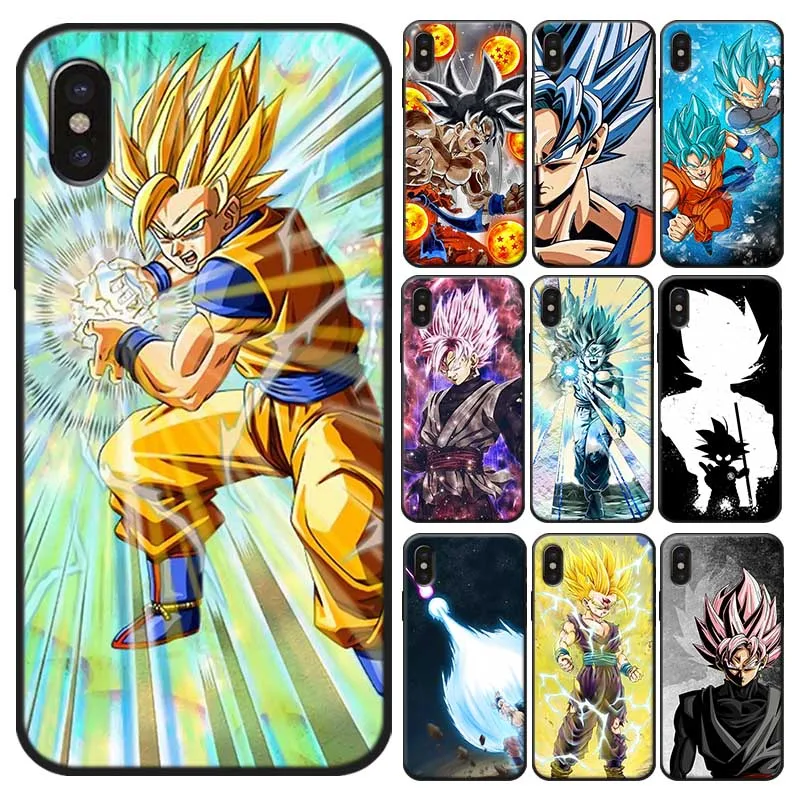 Для iPhone X XS MAX XR 7 8 6 6S plus 5s SE Мягкий силиконовый чехол для телефона Comics Dragon Ball z goku |
