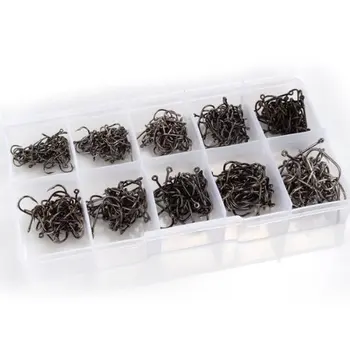 

Lot of 500 Fishing Lures hook size 10 black for fisherman