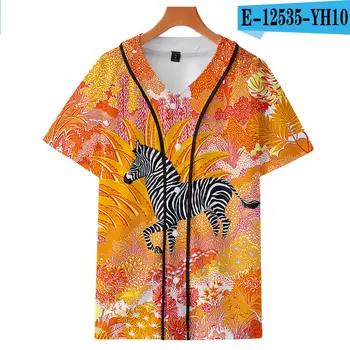 

2020 Women 's / Men 's Short Sleeve Baseball Jacket Classic Fashion Design Pattern Zebra Slim Holiday Casual Short Sleeve