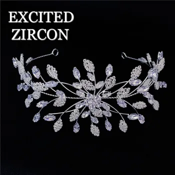 

Princess girl flower hairpin bling delicate zircon crystal headdress bride bridesmaid fashion wedding jewelry head flower