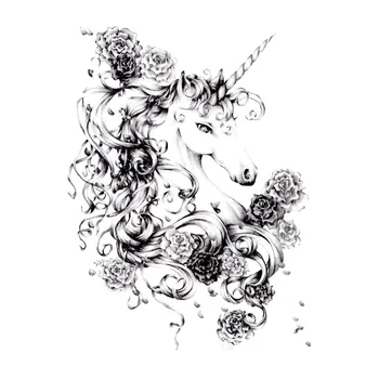 

Temporary Tatoo Sticker body art China classical woman Mandala flower Water Transfer Fake Tattoo Flash tatto for women men