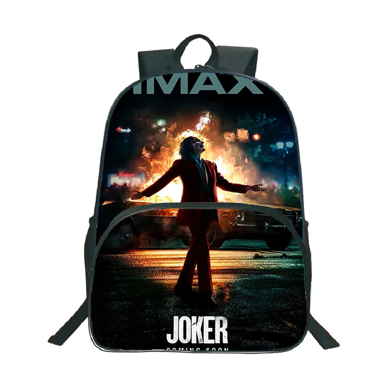 Высококачественный рюкзак Джокер, Детский рюкзак для мальчиков и девочек, 16 дюймов, цветной школьный рюкзак унисекс, дорожная сумка