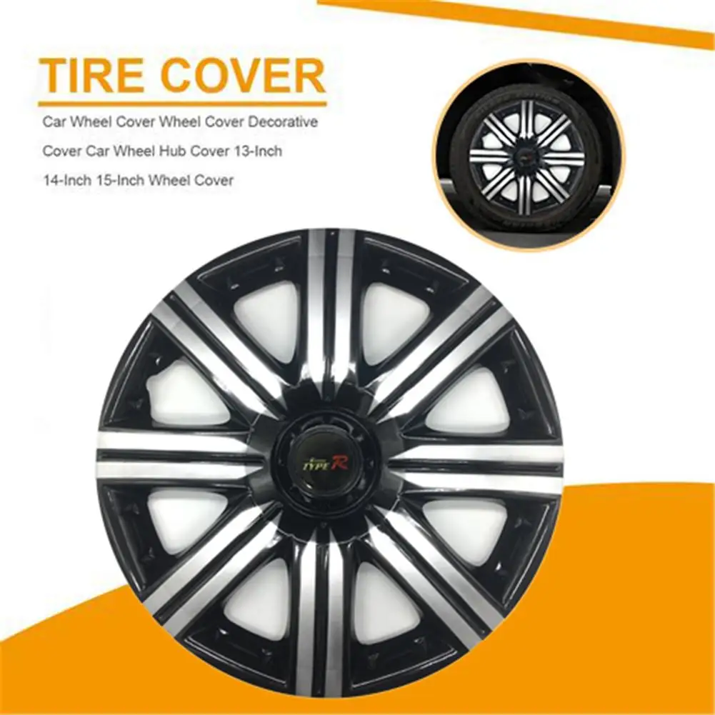 4PCS Car Wheel Cover Hubcap Wheel Decorative Cover Car Wheel Hub Cover 13-Inch 14-Inch 15-Inch Hubcap