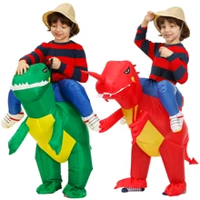 Disfraz de dinosaurio inflable para niños y niñas, traje de Anime, Purim, Dino, Halloween