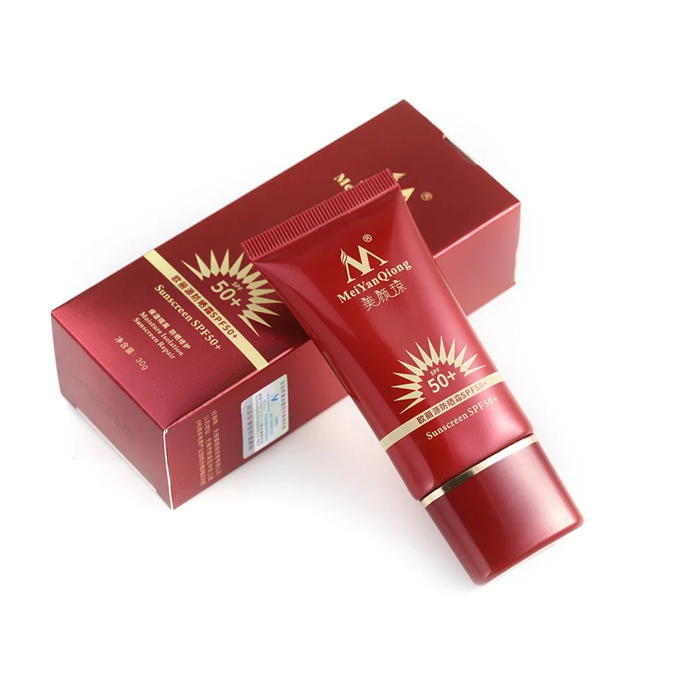 MeiYanQiong SPF50+ солнцезащитный отбеливающий Восстанавливающий солнцезащитный крем для защиты кожи от солнечных лучей увлажняющий крем для защиты от солнечных лучей