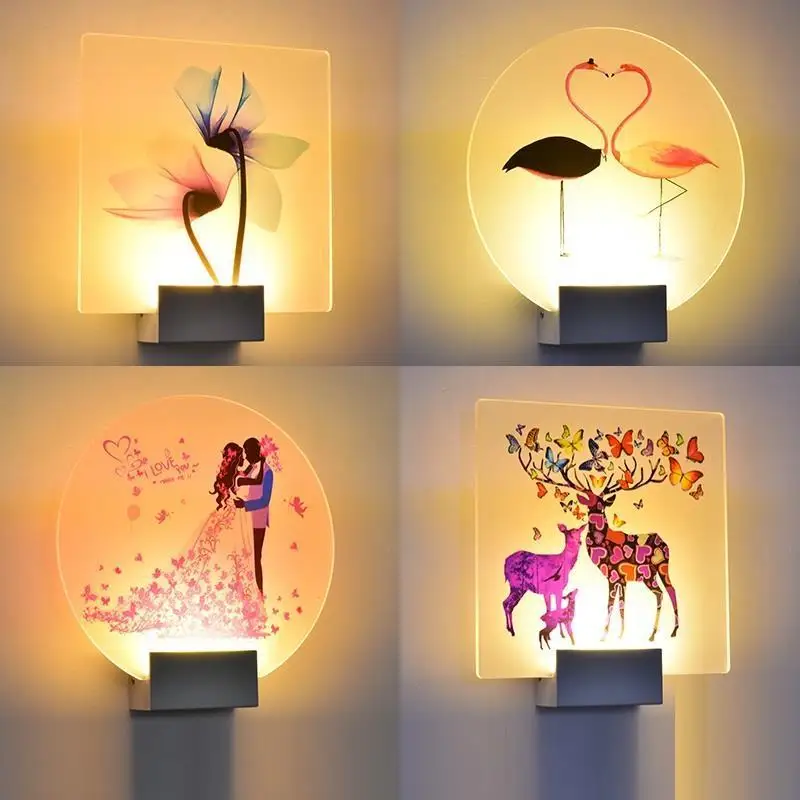 Тет горит Kinkiety Lampara сравнению росписи Interieur Luminaria де Parede свет для дома светодиодный аппликация Murale Светильник Бра