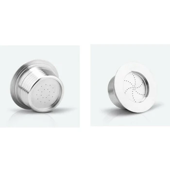 

3PCS Coffee Filters Stainless Steel Refillable Reusable Coffee Capsule PodFor LAVAZZA Blue Capsule