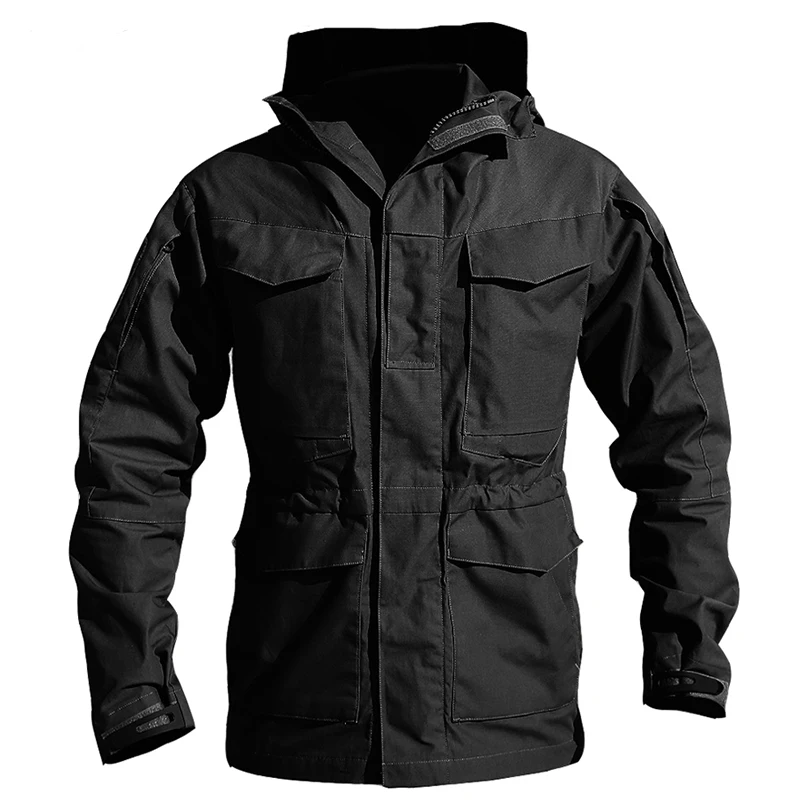 M65 британская армейская одежда, ветровка, военная полевая износостойкая куртка, Мужская зимняя/Осенняя водонепроницаемая куртка летчика, пальто с капюшоном