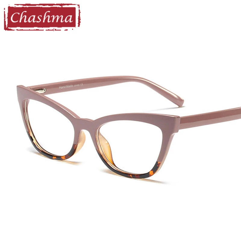 Khaki with Leopard Chashma oculos grau feminino, прозрачные очки по рецепту, женские очки monturas de lentes mujer, оправы для очков - Цвет оправы: Khaki with Leopard