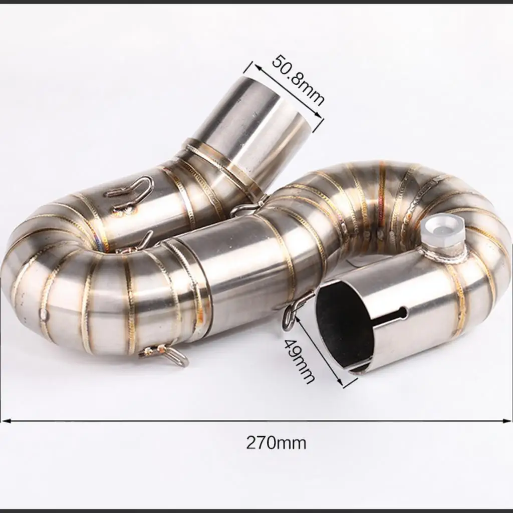 Motorcycle Exhaust Middle Connect Pipe Exhaust Mid Tube For HONDA CBR 1000RR 2008-2011