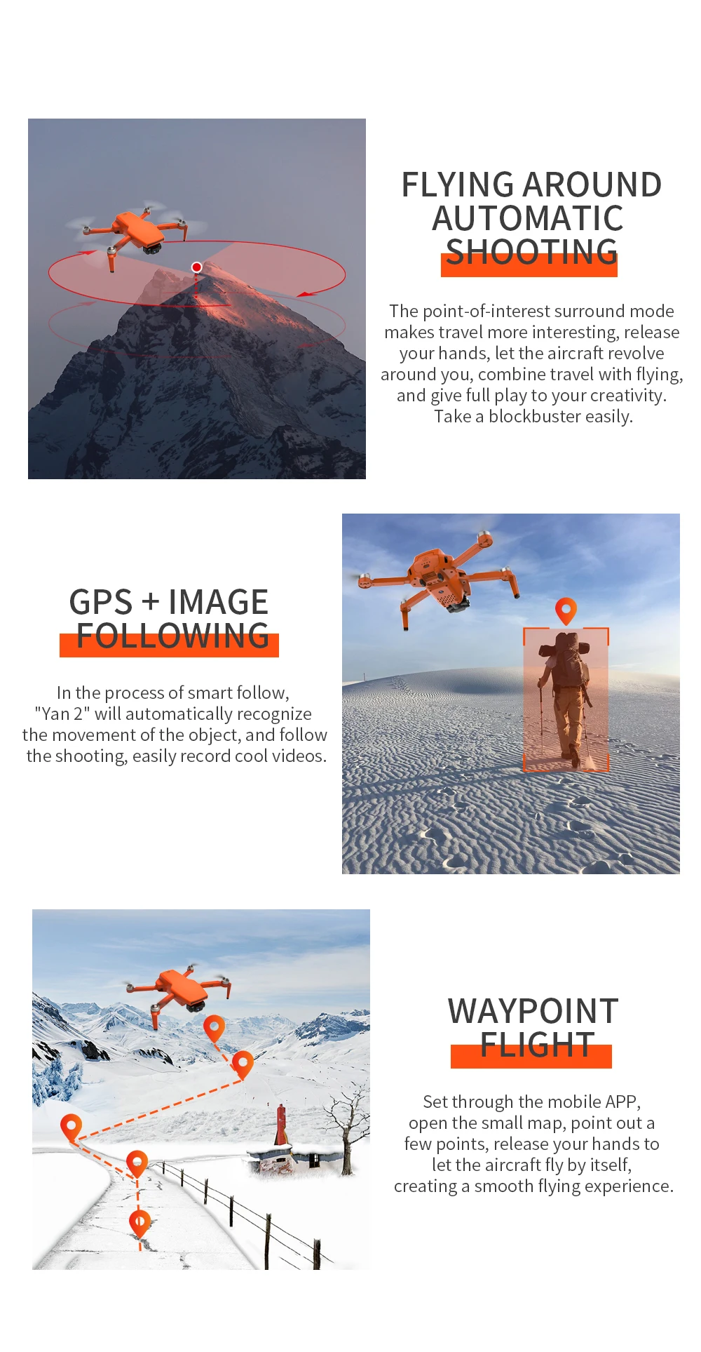 G108 Pro MAx Drone, "yan 2" is a point-of-interest travel app that lets you follow