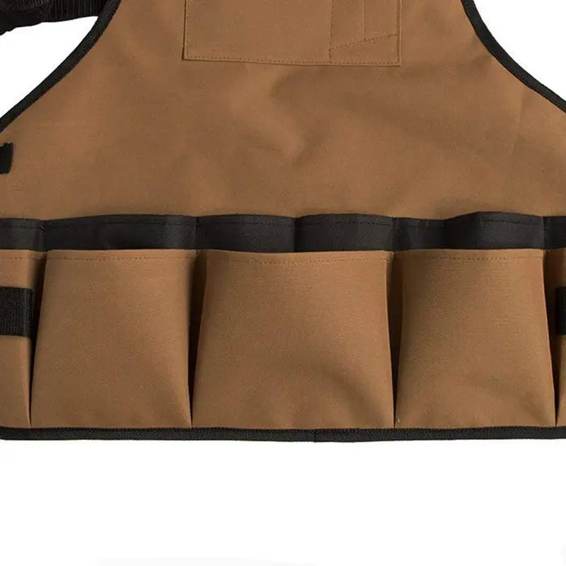 ELEG-Профессиональный фартук с карманами, прочный водонепроницаемый регулируемый Рабочий Фартук, садовые фартуки с мешками для меня