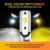 AUXITO 2X H11 LED Противотуманные Фары Лампы H8 H9 H16 JP LED CSP 6000k Белый/3000k Золотисто-Желтый 12V DRL Автомобиль Дневной Ход Авто Лампа