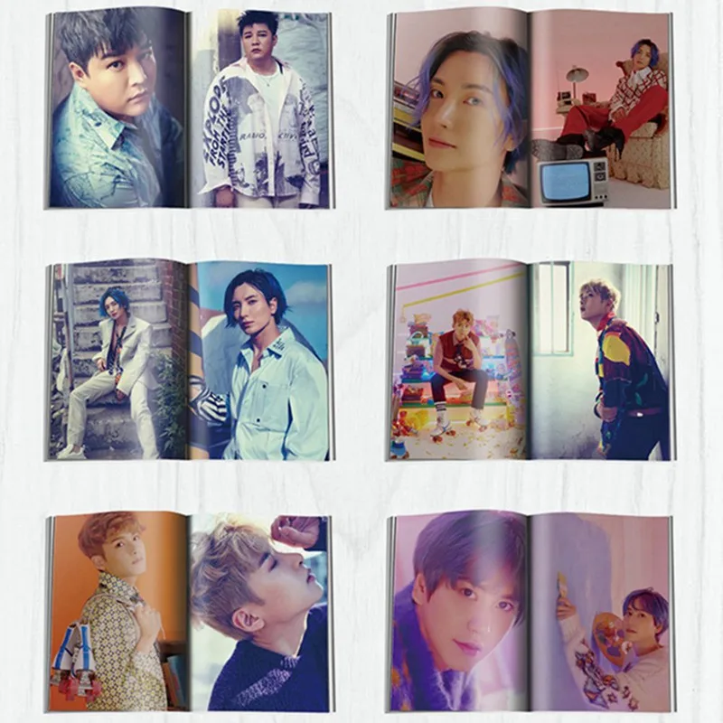 Kpop Super Junior альбом HD фотография Time_slip периферийные Мини Фотоальбом книга подарок плакат картина