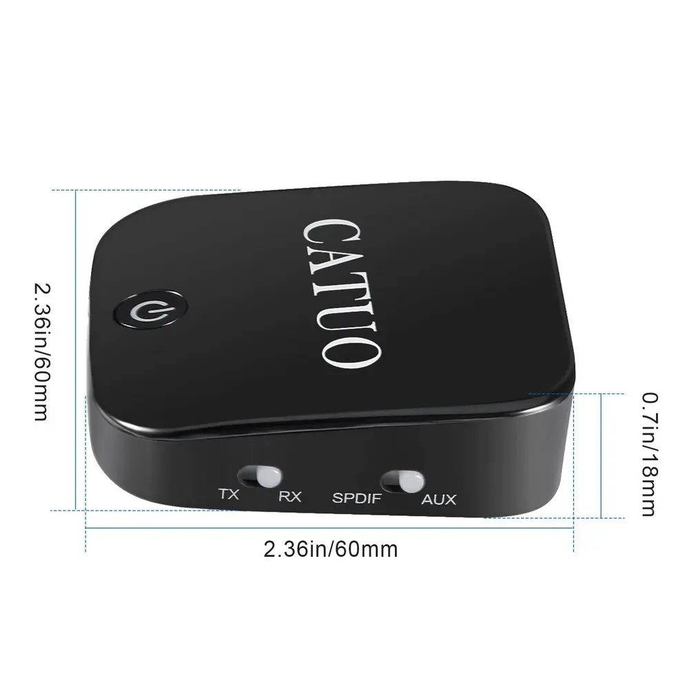 CATUO 2-в-1 Беспроводной Bluetooth передатчик/приемник аудио адаптер с оптический Toslink/SPDIF 3,5 мм стерео Bluetooth V4.1