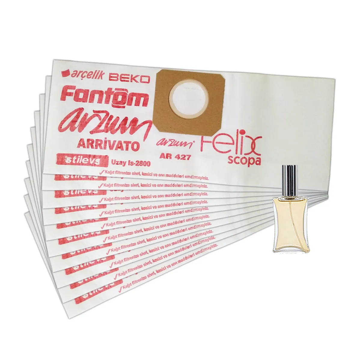 Vacuum Cleaner Dust Bag Compatible Brand Model Phantom s Master CC 5750 Broom Paper (10 Pieces) HT-TT0004-10-45 | Бытовая техника