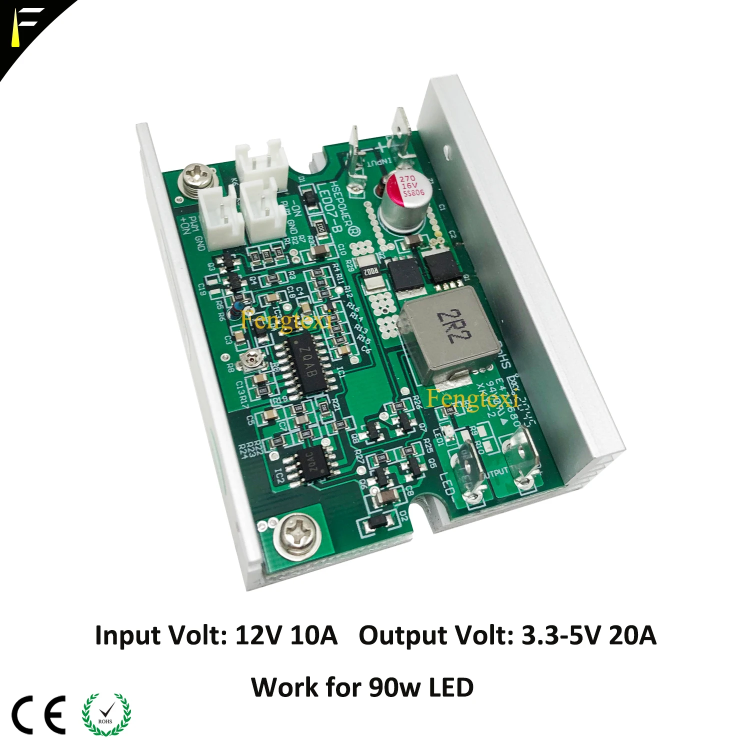 3.3-5V 20A Constant Current Drive Board fit 90w LED Light Brightness 0- Current Adjust for Stage Moving Head&Medical Lights