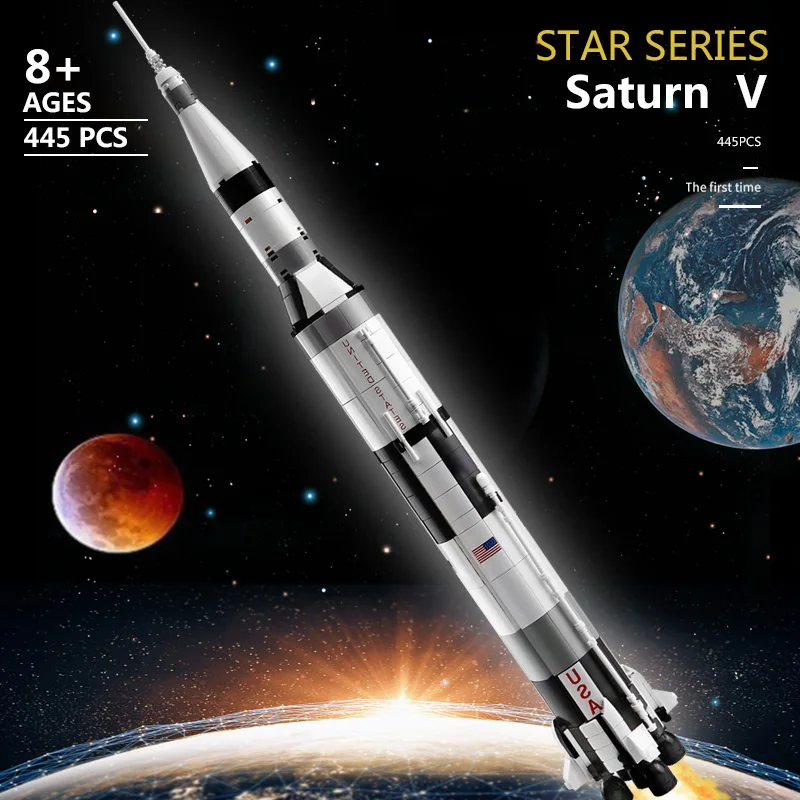 Конструктор MOC 37003 совместимый с Apollos Saturns V детский | Игрушки и хобби