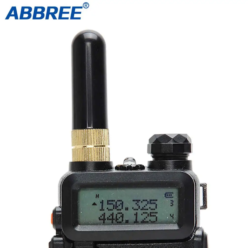 

Abbree AR-805S UHF+VHF Dual Band Antenna SMA-Female for Baofeng UV-5R UV-82 BF-888S UV-9R Plus Ham 2 Way Radio Walkie Talkie