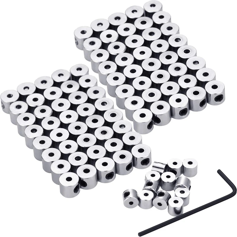 

100 Pieces 6 x 5 mm Pin Keepers Pin Locks Pin Backs Locking Clasp with Wrench