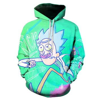 

2019 Rick and Morty Jumper Fashion 3D Hoodies Creative Harajuku Galaxy Printing Casual Hoody Funny Sweatshirt Size S-6XL