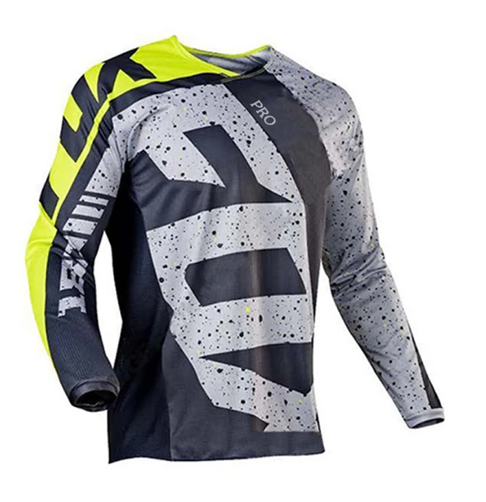 En oferta 2021 equipo mtb camiseta de Motocross PRO Fox Maillot DH ciclismo Jersey para descensos dmx5Mb785Lb