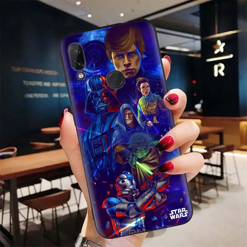 Черный чехол Звездные войны для Xiao mi Red mi Note 8 7 7S 7A 6 S2 GO K20 Pro+ 6A mi 6X 5X A1 CC 9 8 мягкий чехол для телефона